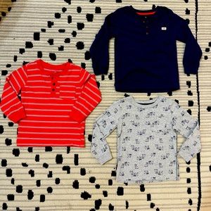 Lot of three long sleeve tee shirts by Carter. Size 5T